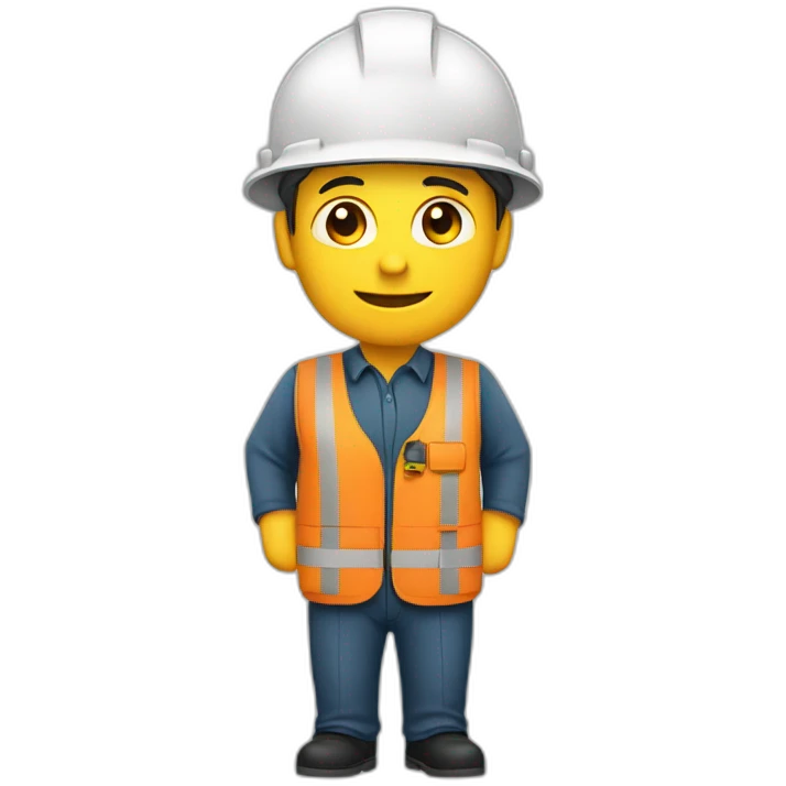 Ingeniero medio cuerpo emoji