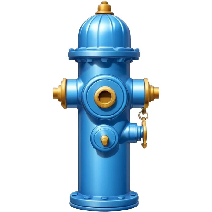 blue fire hydrant emoji