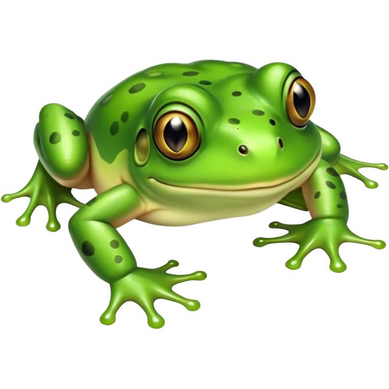 Funny frog emoji