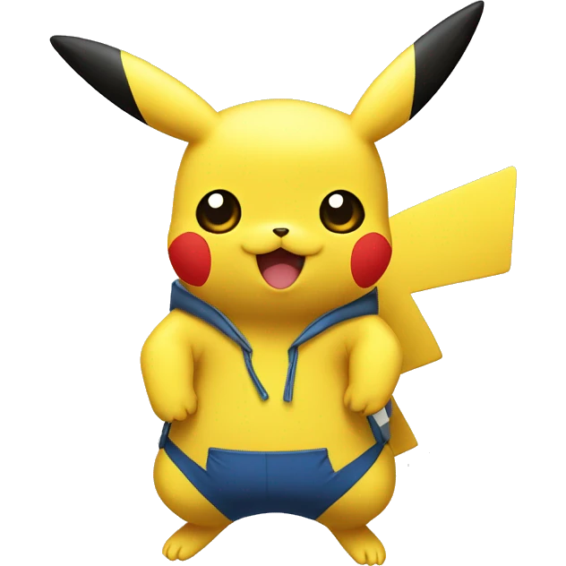 Pikachu en tenue de plongée  emoji