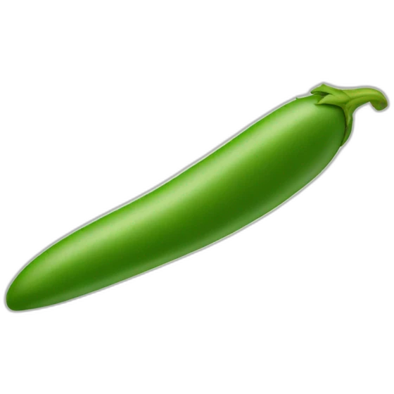 a single green bean emoji