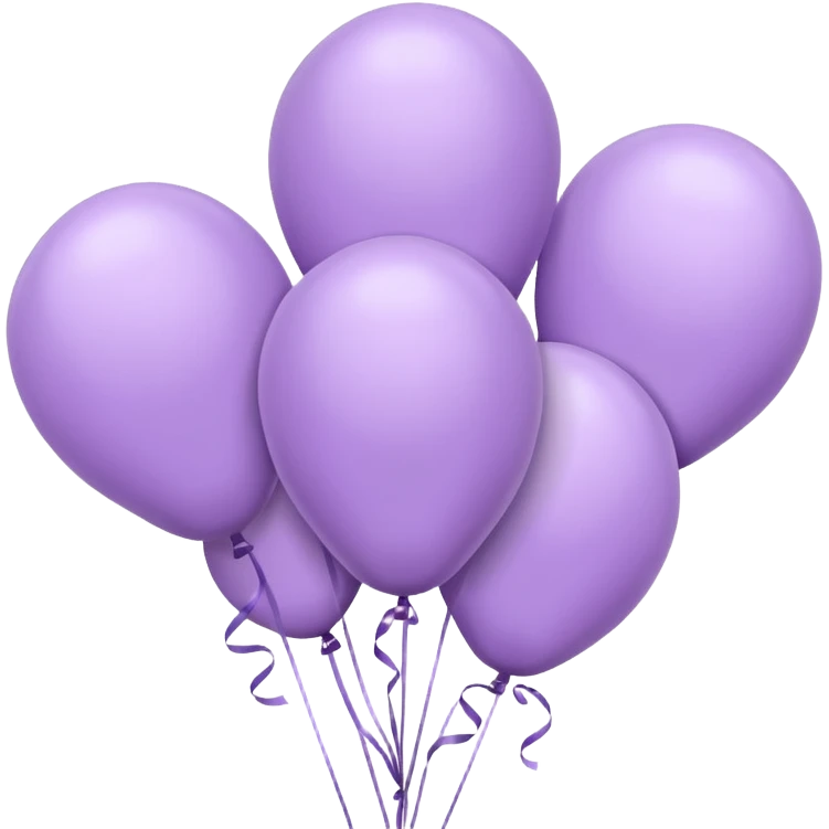 party decor  lilac minimal  emoji