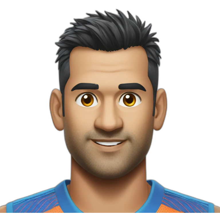 Ms dhoni new hairstyle face emoji