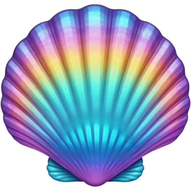 colorful shell emoji