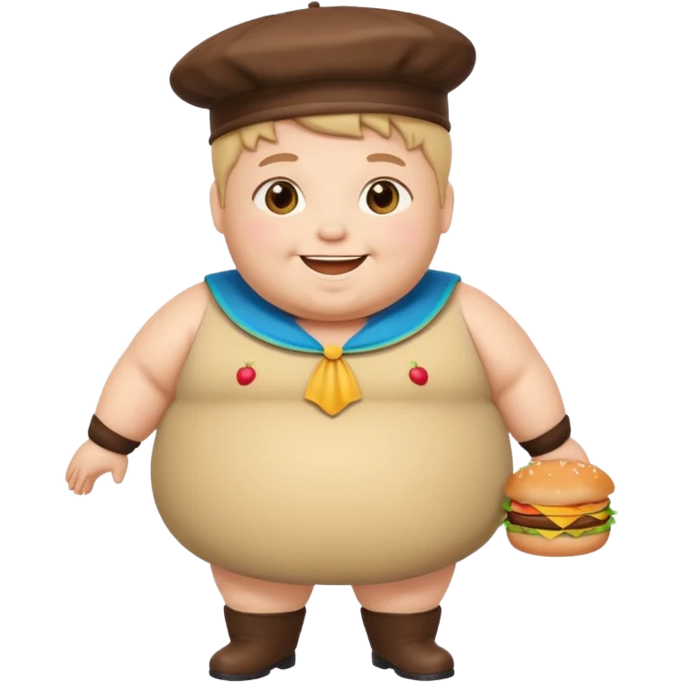 fatty patty character emoji
