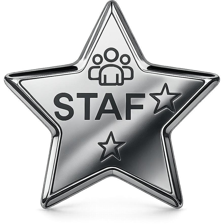 something that symbolizes the best the "staff" team emoji