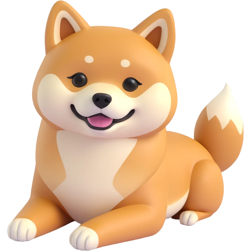 shiba inu relaxing emoji