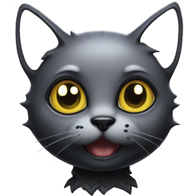 Gothic cat emoji