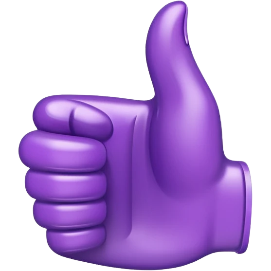 purple thump up  emoji