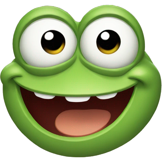 Pepe with happy face emoji