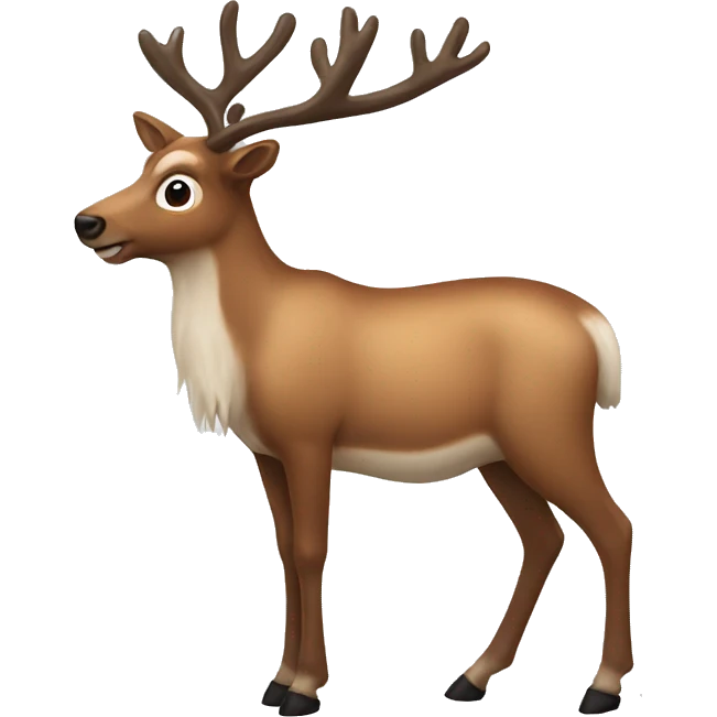 A reindeer  emoji