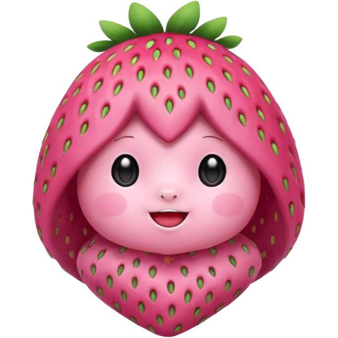 strawberry ai labubu character emoji