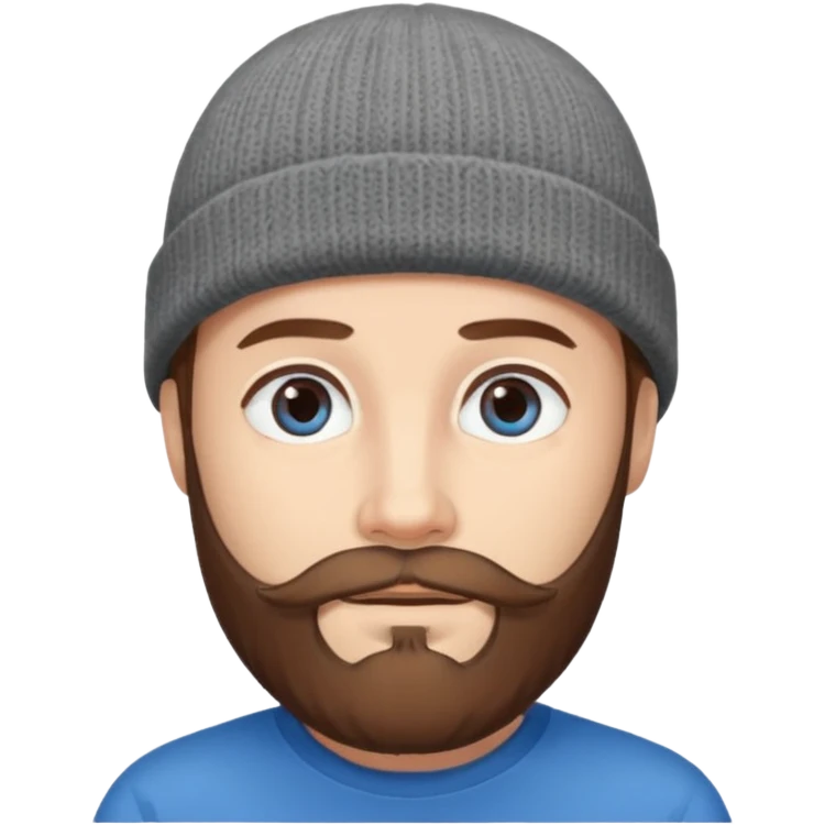 Man with Grey Beret – Brown beard, grey beanie.





 emoji