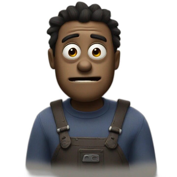 A dark minion by pixar emoji