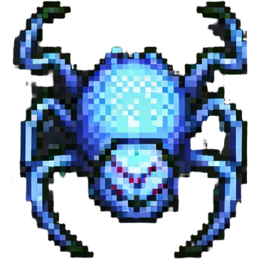 cute pixel art spider emoji