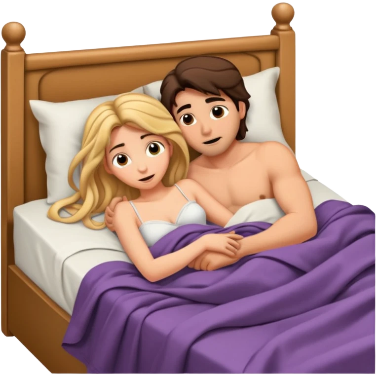 Sex in bed emoji