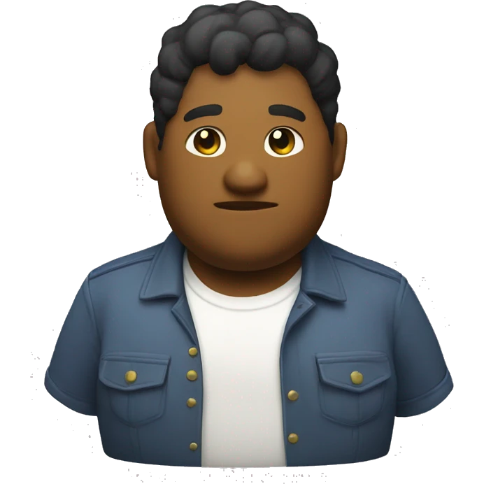 Fat discord mod WITH shirt BUT THE SKIN IS WHITE emoji
