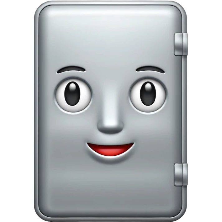 refrigerator emoji in style of aple emoji