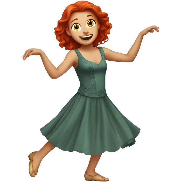 redhead dancing quee emoji