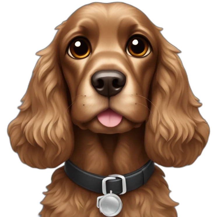 dark cocker spaniel pilot emoji