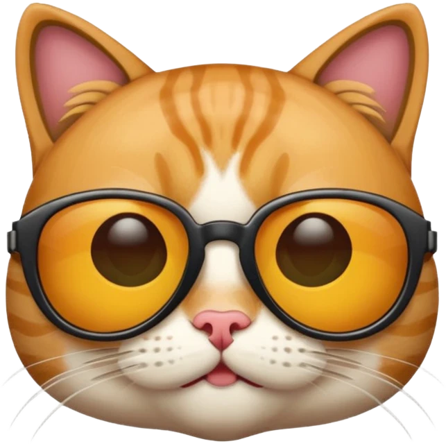 Cat wearing sunglasses emoji