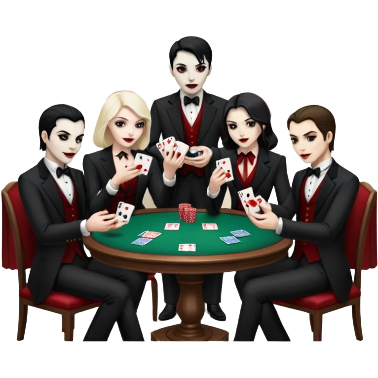 vampires playing games emoji