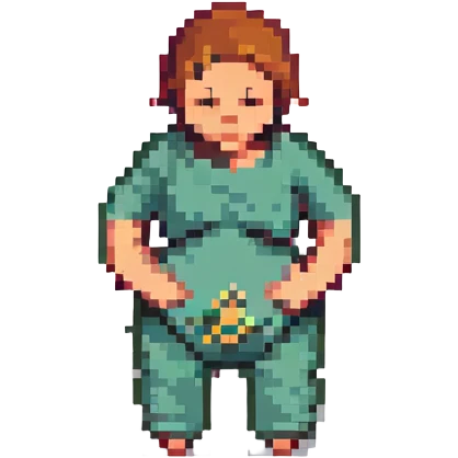 A person with stomach ache emoji