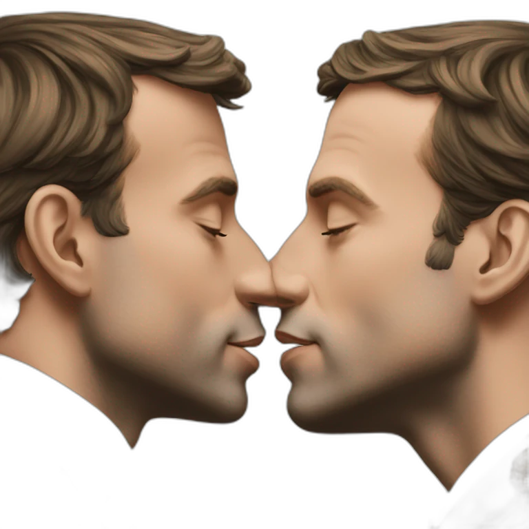 Macron kiss emoji