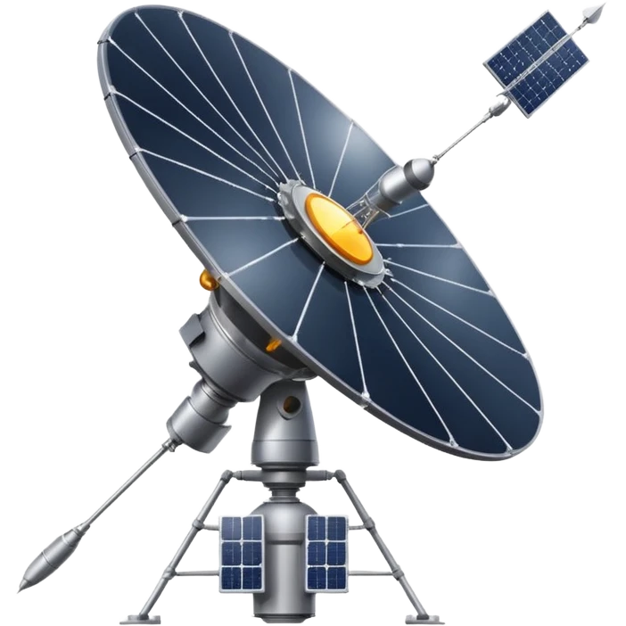 communication space satellite emoji