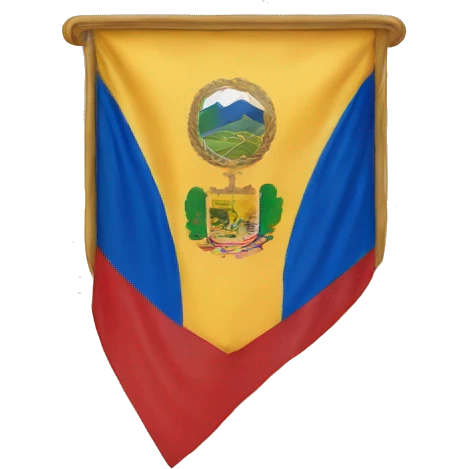 Bandera venezolana con con las siglas E.O ✓ emoji