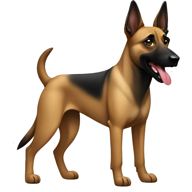 Belgian malinois dog emoji