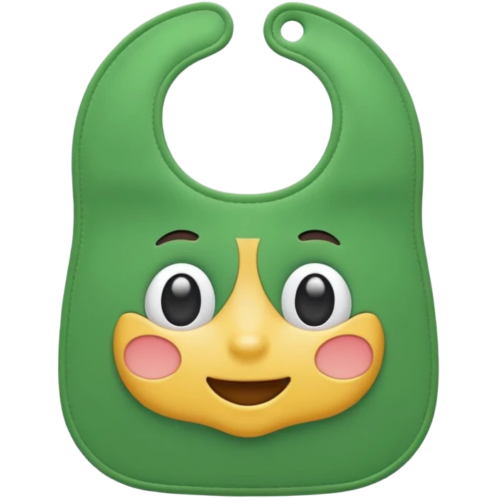 Green bib  emoji