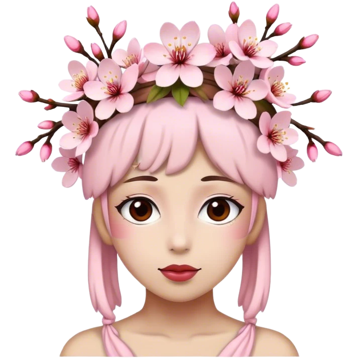 Cherry Blossom-Headdress emoji