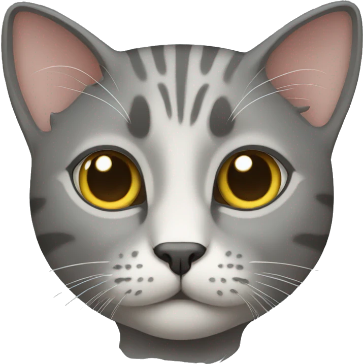 Gray cat emoji