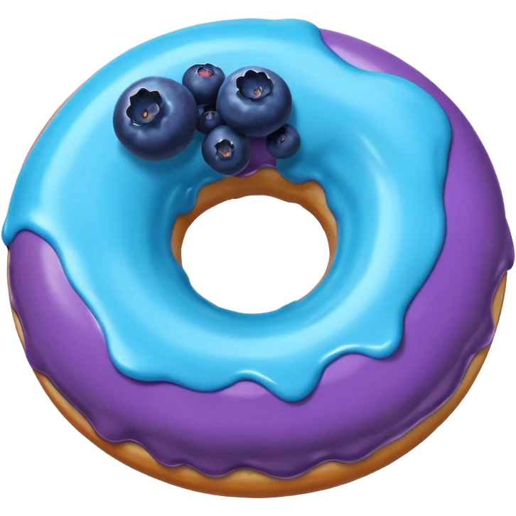 yaban mersini donut emoji
