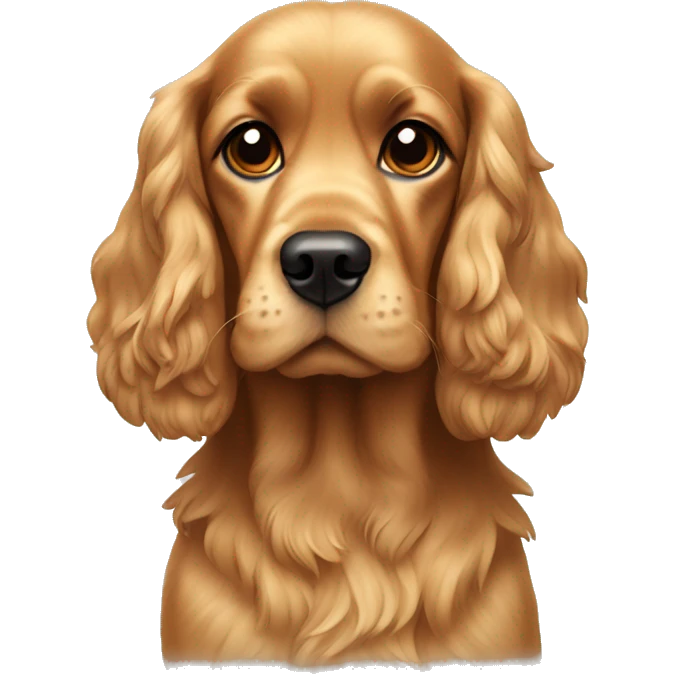 Golden cocker spaniel emoji