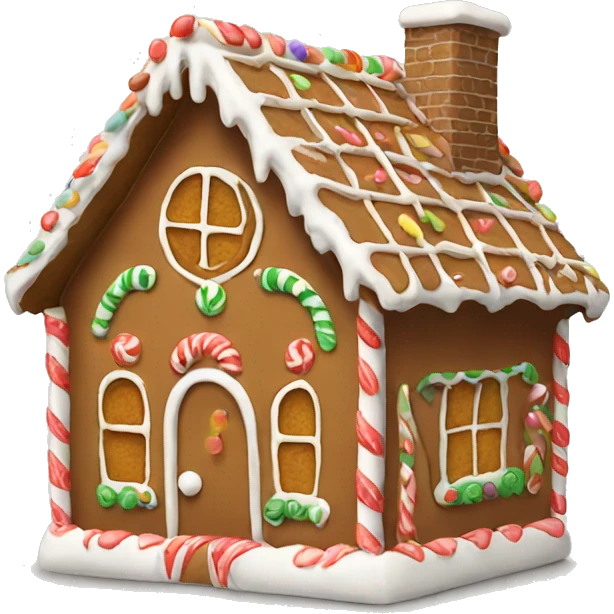 gingerbread house emoji