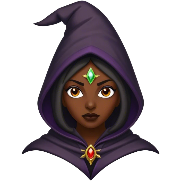 hood queen witch with powers emoji