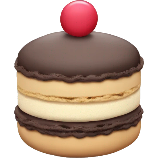 Macaroon cake emoji