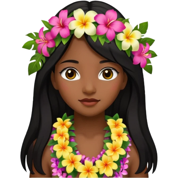 Hawaiian girl emoji