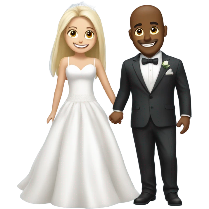 Bad bunny getting marry with a blonde girl  emoji