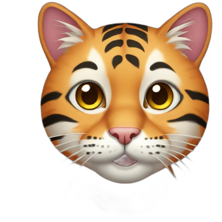 tiger colored cat emoji