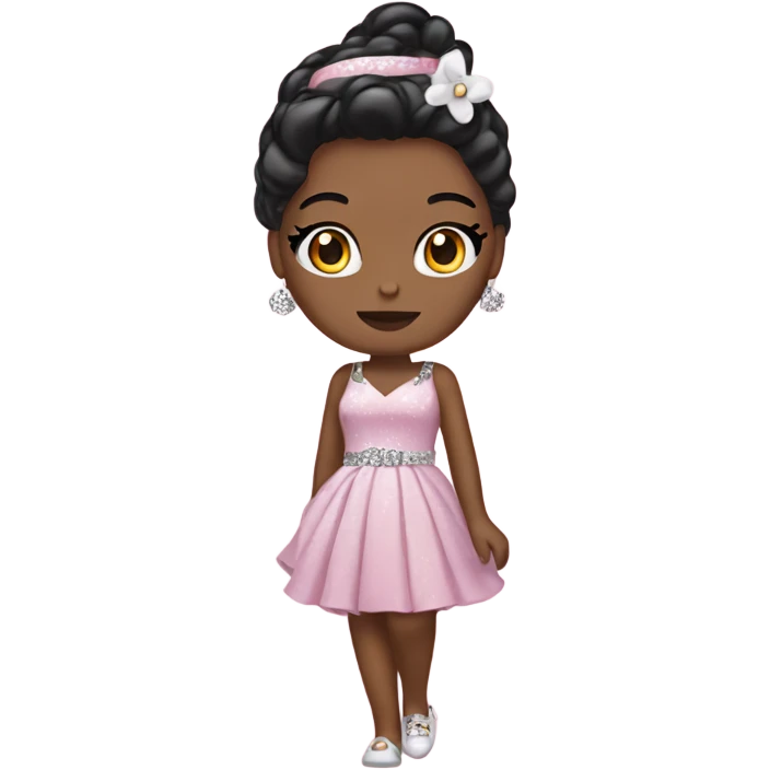 Hello kitty in glamour clothes emoji