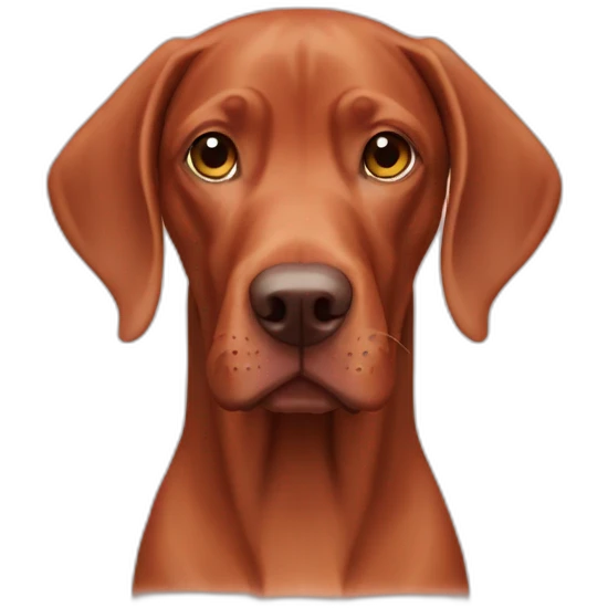 Dog vizsla love emoji