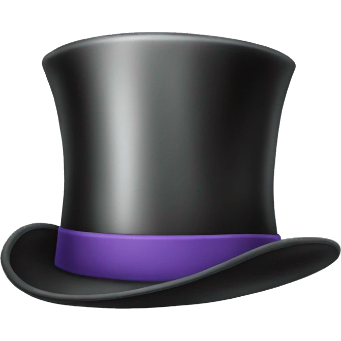Top hat emoji