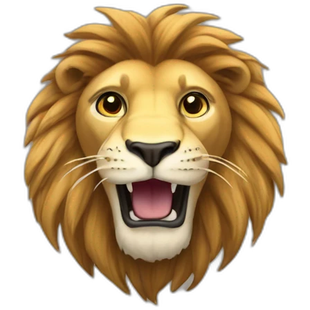 Un lion indomptable  emoji