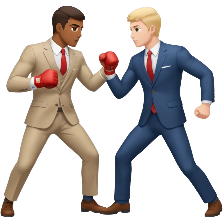 brown man hitting white english man emoji