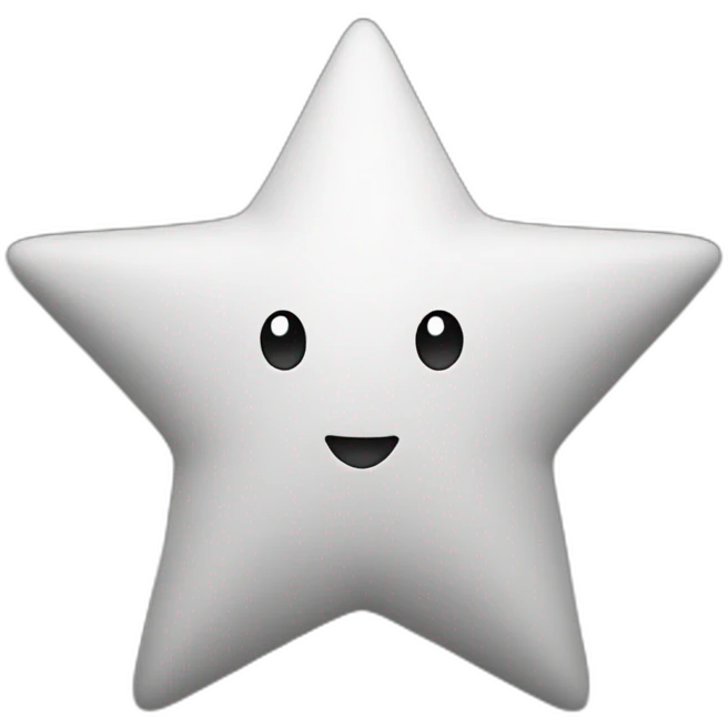 Star black white emoji
