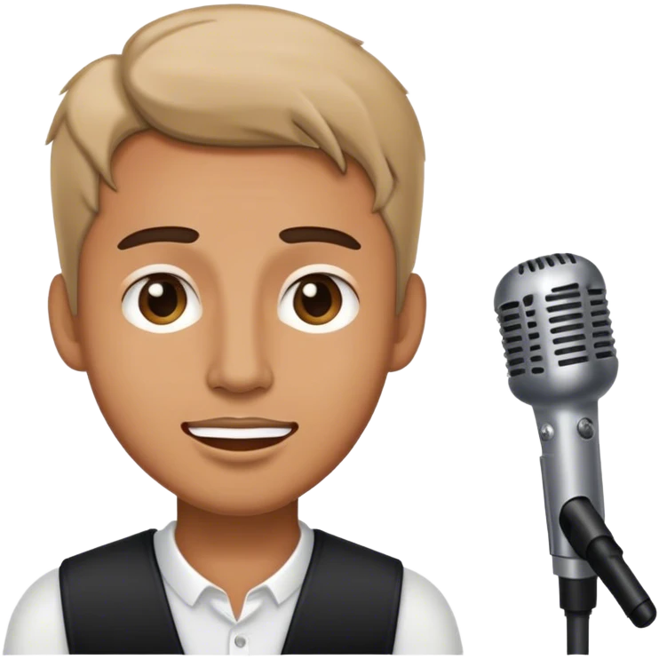 Male singer emoji