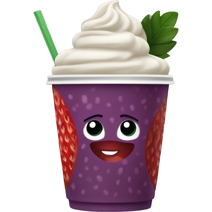 Starbucks strawberry açaí  emoji